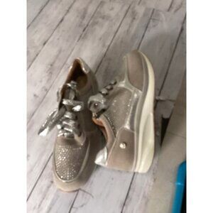 Northstar Platform Walking Rhinestone Sequin Fashion Sneakers Size 40 Women